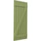 Ekena Millwork Americraft 6-Board (2 Batten) Wood Joined Board-n-Batten Shutters w/ Z-Bar, ARW102BB621X77MGH, PR ARW102BB621X77MGH - alternate 6